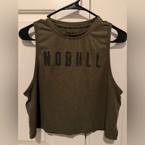 EUC NOBULL Women's Army Green Muscle Tee Sz S